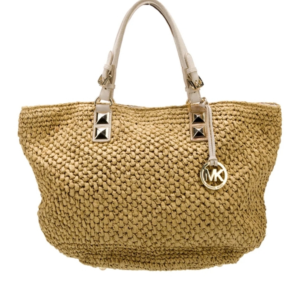 Michael Kors Straw Tote Bag